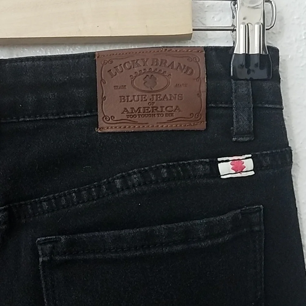 𝅺lucky brand Zoe jegging sz 12 black jeans
